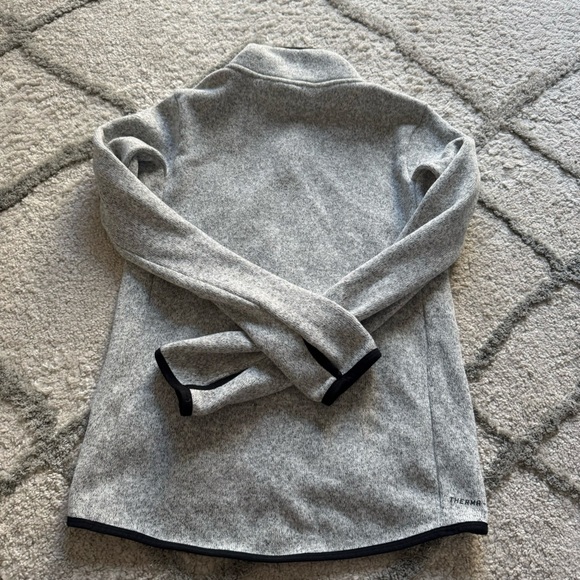 Nike sweater jacket fleece zip up gray black thermafit small - Picture 6 of 6